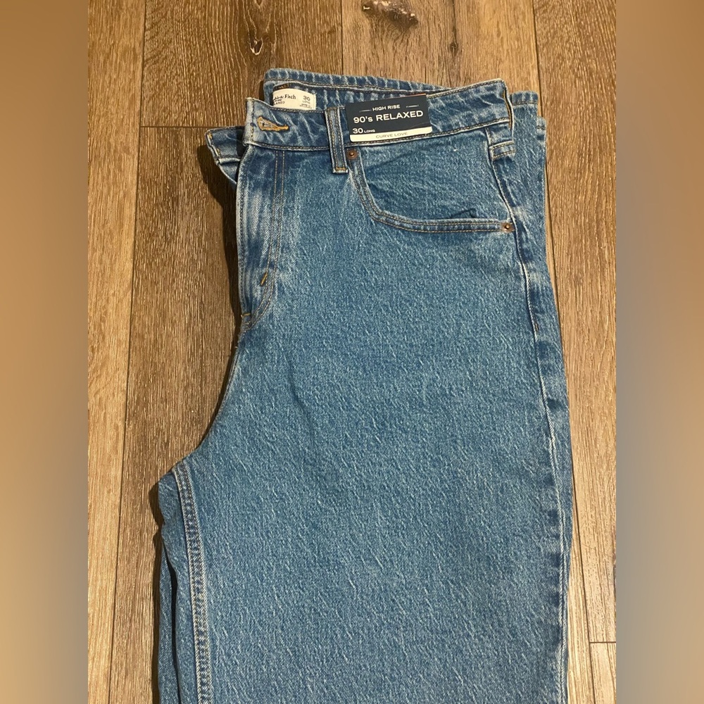 Abercrombie & Fitch Blue High Rise Women Jeans